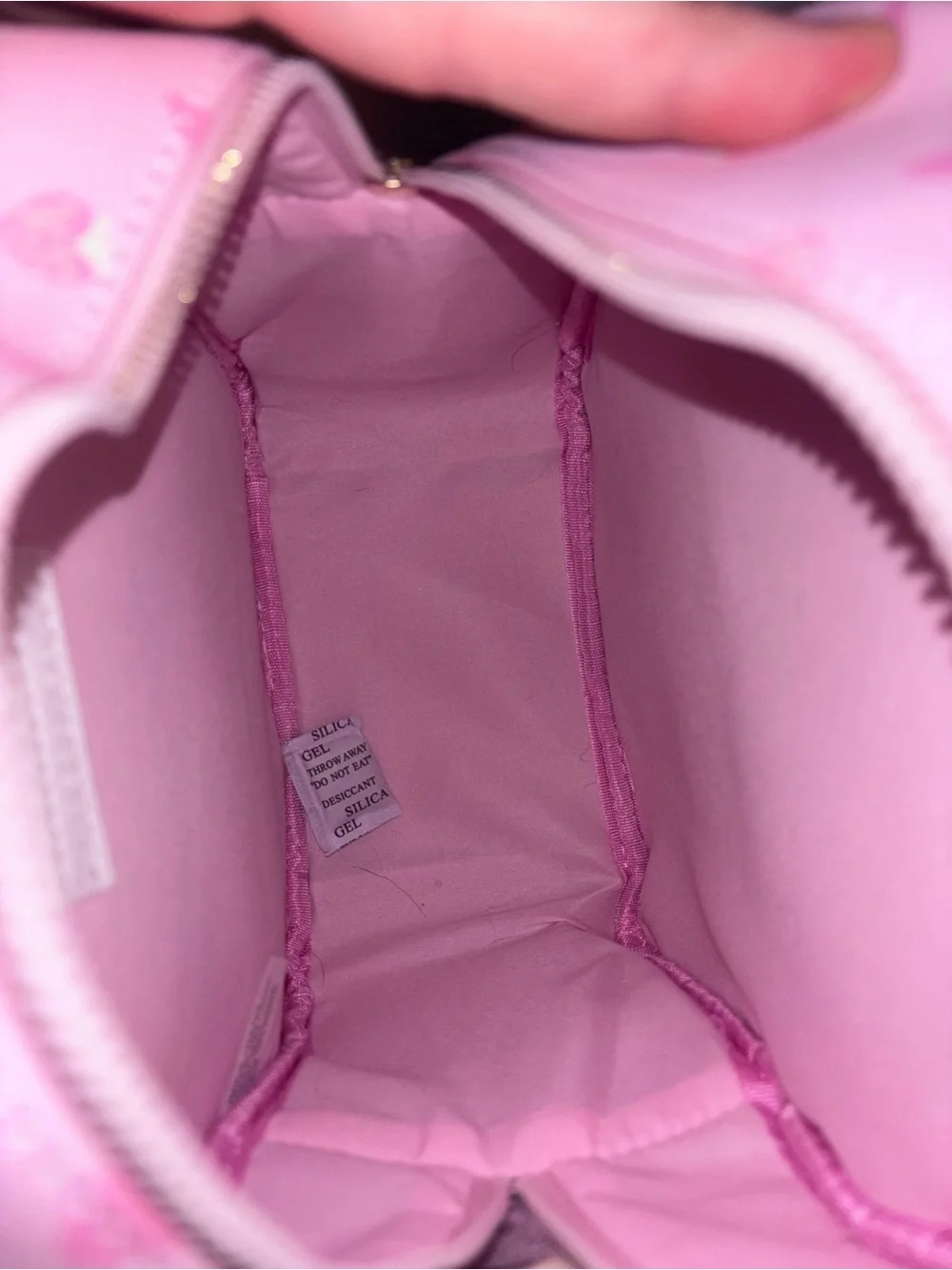 Source Unknown Pink Heart Mini Backpack with Bow, Teddy and Pom Charm